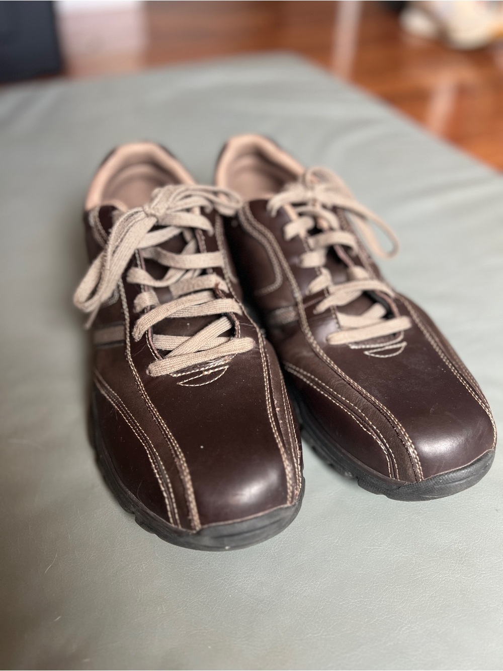 Sketchers Men's Dark Brown Casual Lace-Up Sneakers with Contrast Laces 13